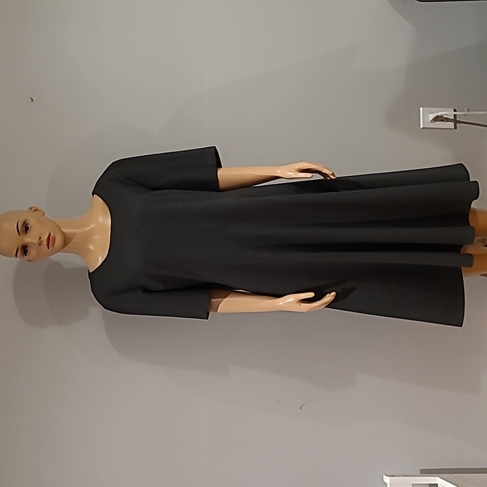 Lafayette 148 New York Grey fit and flare dress size 16